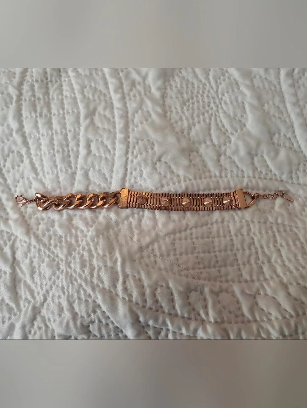 Claire's Copper Color Punk Spike Bracelet